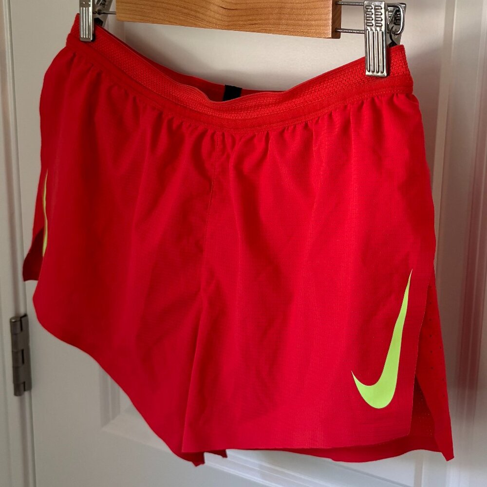 Nike Aeroswift ADV 2" Running Racing Shorts Red Men’s Size M